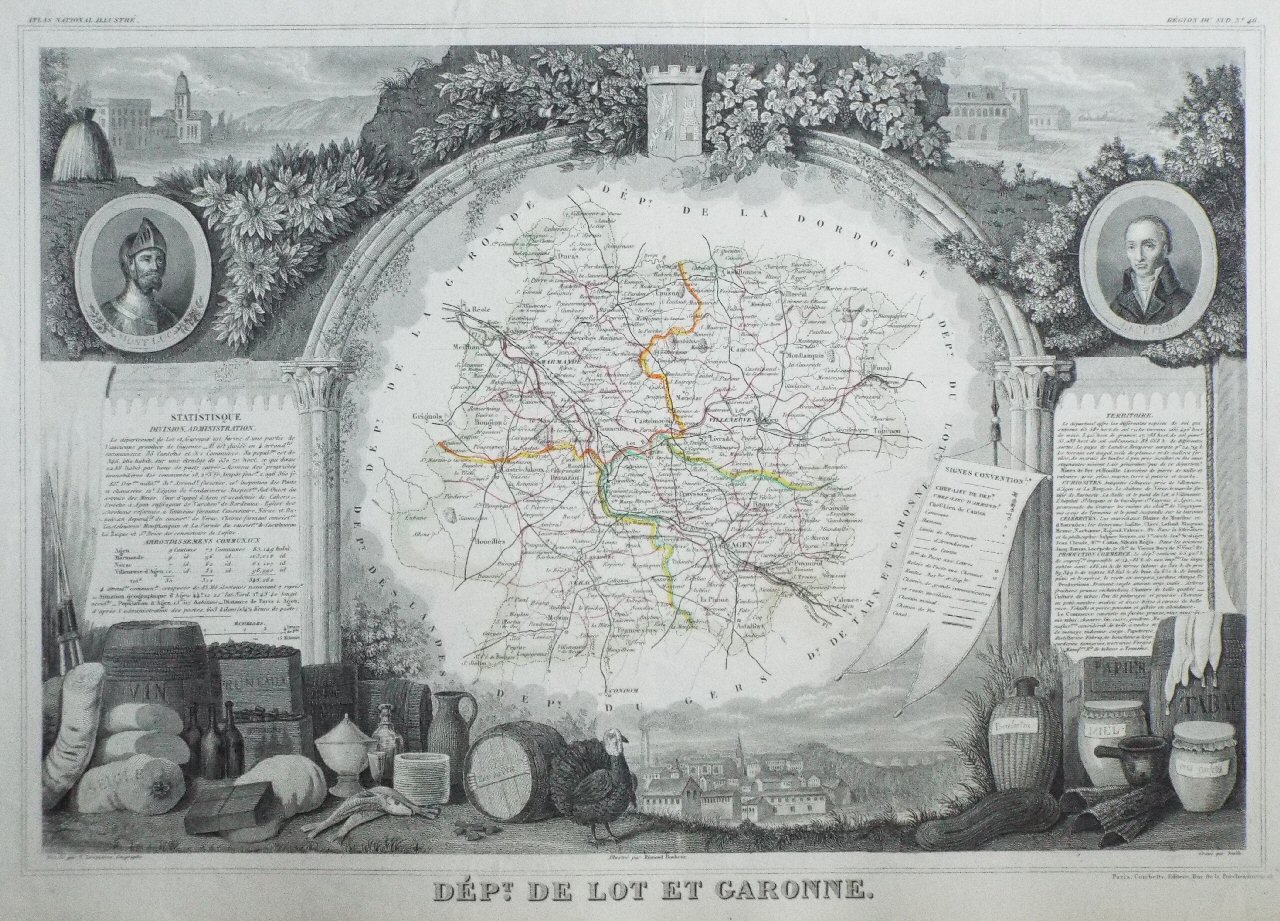 Map of Lot et Garonne